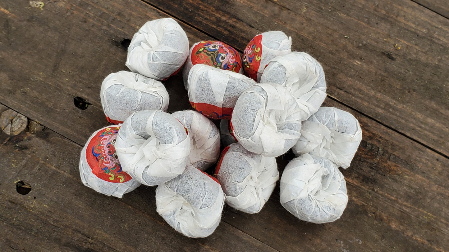 2022 Menghai Tiger Ripe Pu-erh - Mini Tuo